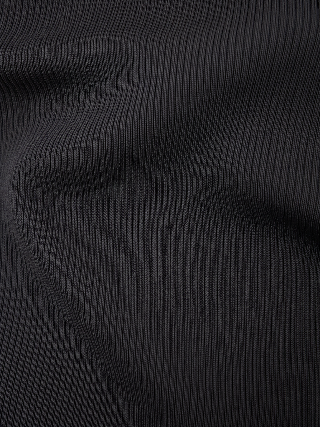 Black Ribbed Bodycon Mini Dress with Criss-Cross Detail