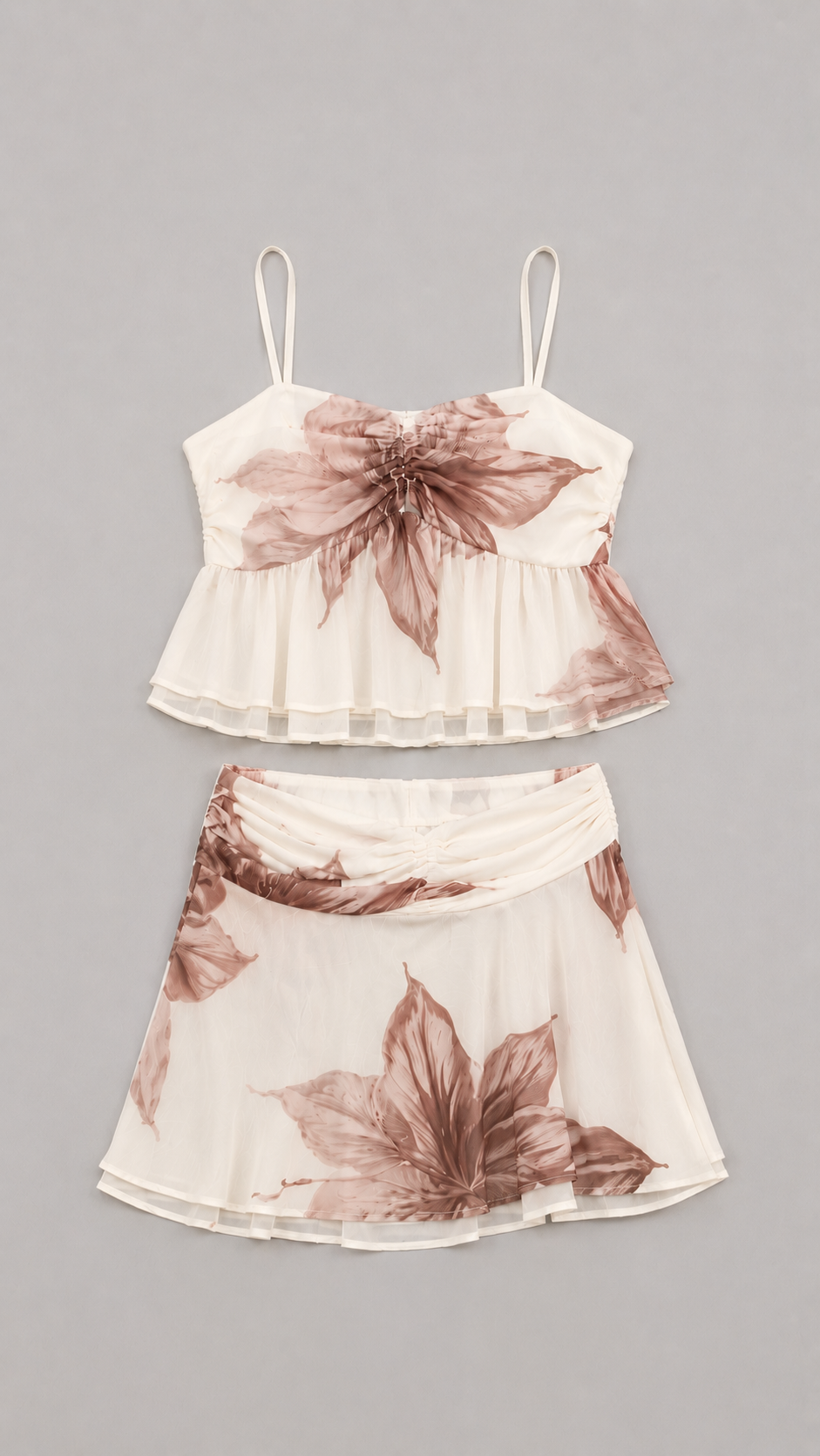 Tropical Bloom Mesh Co-Ord Set
